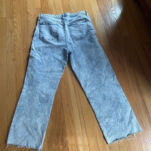 Acid washed 90s style jeans